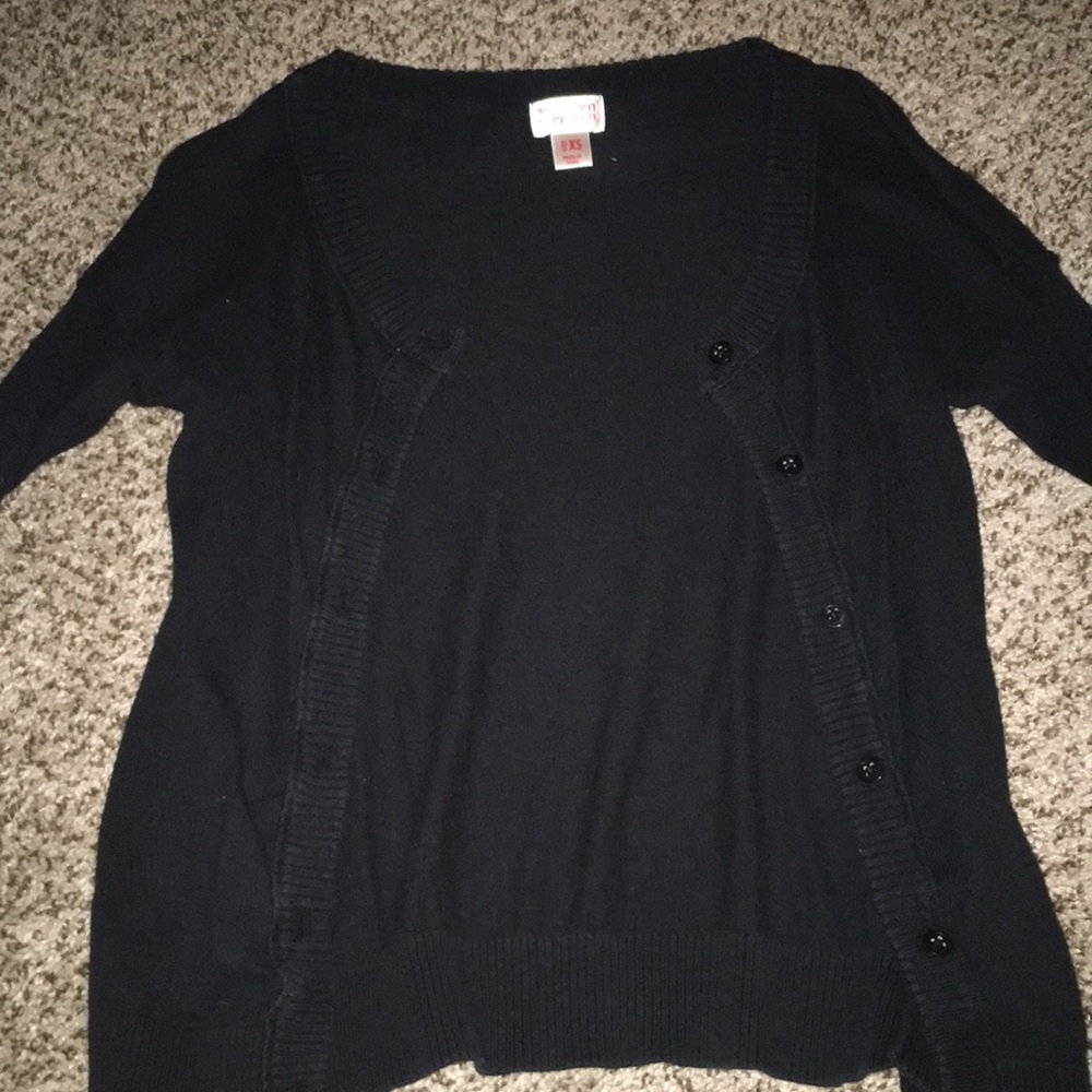 Black Button Down Cardigan